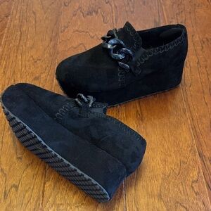 Paige Platforms in Black Suede